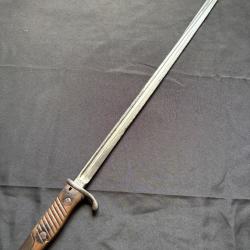 Ba&iuml;onnette allemande S98 2eme type - Langue de carpe WW1