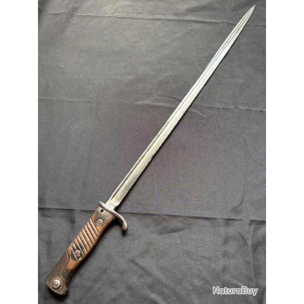 Ba�onnette allemande S98 2eme type - Langue de carpe WW1