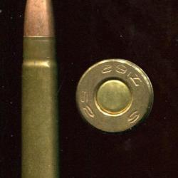 .35 Remington - RARE fabrication Espagnol &agrave; S&eacute;ville - balle cuivre pointe plomb