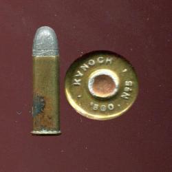 .360 revolver N&deg;5 - RARE - marquage : KYNOCK  360 N&deg;5 - inerte de tableau publicitaire 4 trous