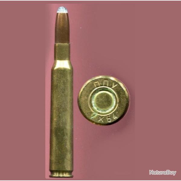 7 x 64 - NNY - balle cuivre pointe plomb