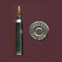 7 x 72 STW - SPEER NITREX - balle cuivre pointe plomb - &eacute;tui nickel&eacute;e - voir photo boite