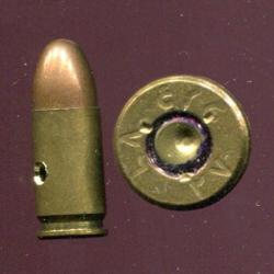 9 mm Parabellum - peu courante production d'&Eacute;gypte Usine N&deg;27 - beau marquage en carat&egrave;res arabes