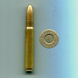 9.3 x 62 - balle cuivre pointe arrondie -  marquage : SBP &Ocirc; 9.3x62 &Ocirc;