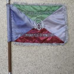 Fanion de commandement 4&egrave;me RHCM canetille vintage