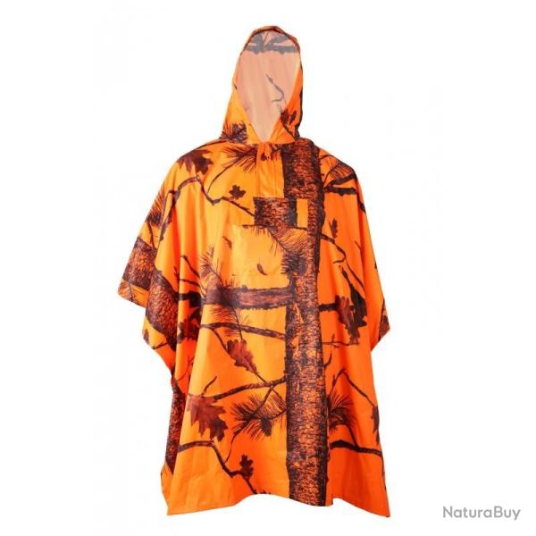 Poncho De Chasse Camo Orange Treeland - Somlys