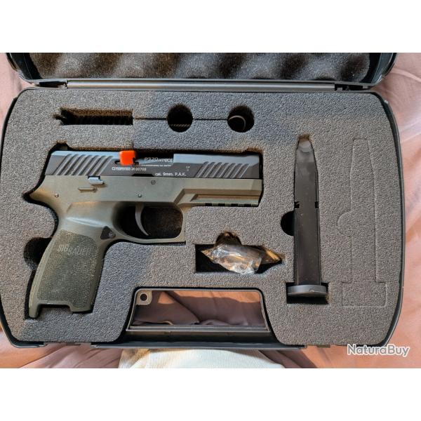Sig Sauer P320 9mm PAK Green/Noir