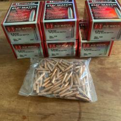 Ogives Hornady ELD MATCH - Cal. 6.5mm - 140 grains Bo&icirc;te de 100 #26331