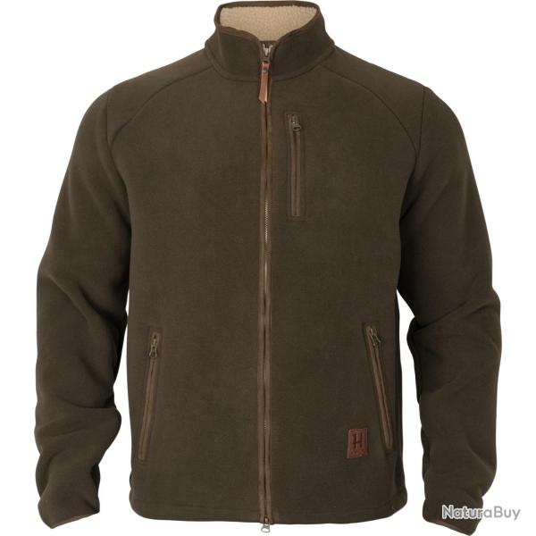 VESTE POLAIRE HARKILA SANDHEM SHERPA FLEECE MARRON TAILLE L NEUVE