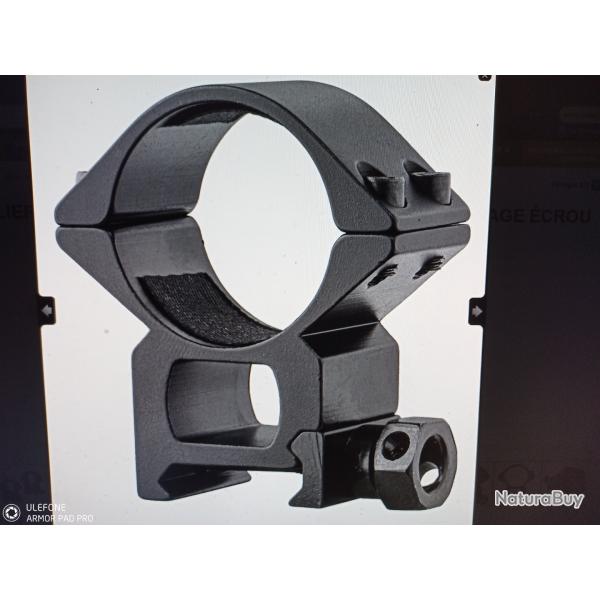 RTI optics colliers de montage 30 MM rail de 21 MM serrage �crou medium 1.4 cm