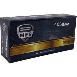 Munitions MFS cal. .40 S&W Plomb Rond Enrob&eacute; 165gr - Bo&icirc;te de 50