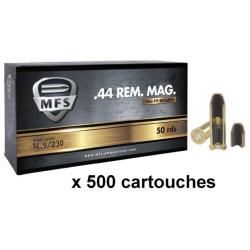 Munitions MFS cal. .44 Rem Mag FMJ Flat Point 230gr - Lot de 500