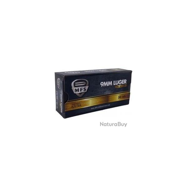 Munitions MFS cal. 9x19 TMJ 124gr - Lot de 500