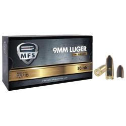 Munitions MFS cal. 9x19 FMJ 115gr - Bo&icirc;te de 50