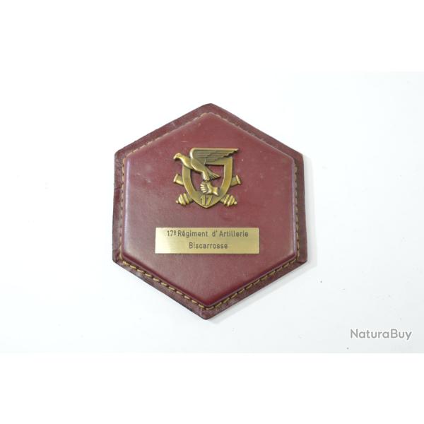 Plaque comm�morative 17e RA R�giment d'Artillerie Biscarrosse