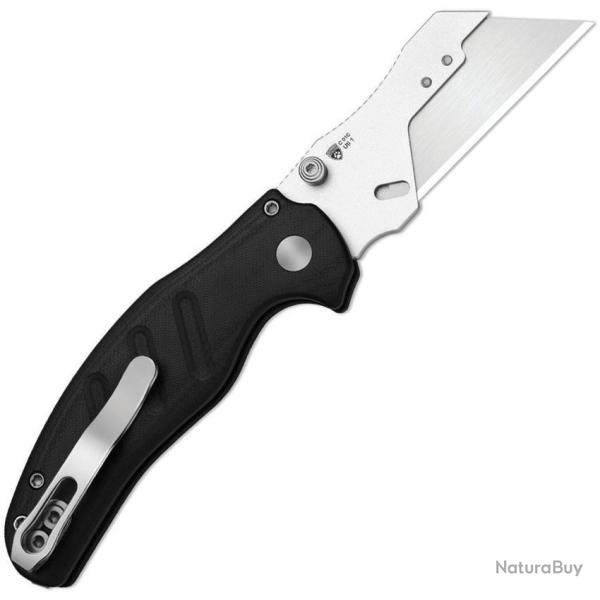 Couteau Kizer C01C Uti 1 Lame Acier 5Cr15MoV Utility Manche G10 Noir Button Liner Lock KIV348829JSA3