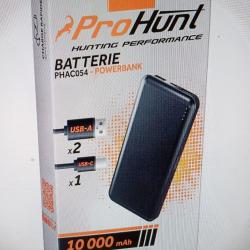 Pro hunt batterie celcius USB A et USB C