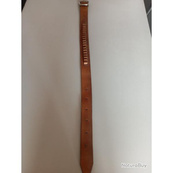 Ceinturon cartouchi�re cuir