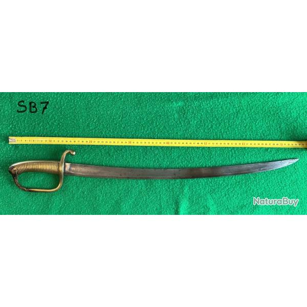 SB7 FRANCE- SABRE D' INFANTERIE dit BRIQUET mod�le AN XI (sept. 1802 � sept. 1803) sans fourreau