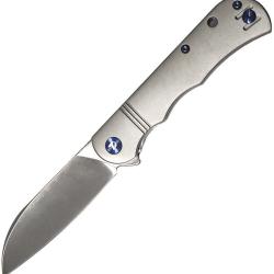 Couteau Pliant Dreamtech Slip Joint Lame Acier VG-10 Manche Titane Gris DTK4453TG