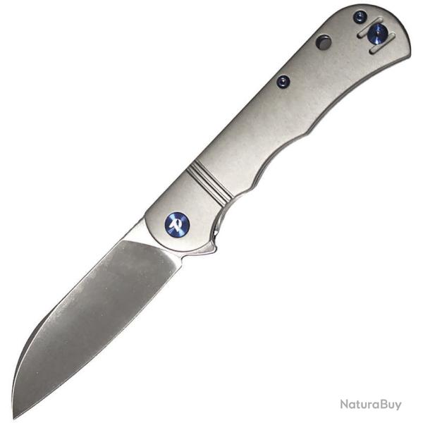 Couteau Pliant Dreamtech Slip Joint Lame Acier VG-10 Manche Titane Gris DTK4453TG