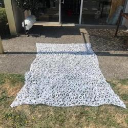 Filet Blanc 2.60x1.80m Cord&eacute; Excellent Etat