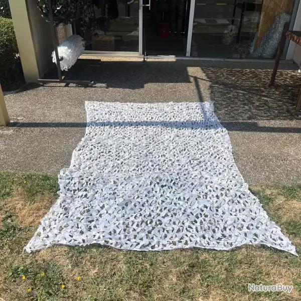 Filet Blanc 2.60x1.80m Cord� Excellent Etat