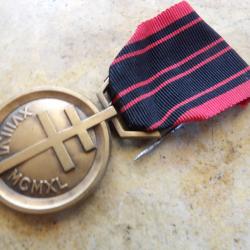m&eacute;daille de la r&eacute;sistance bronze militaire volontaire r&eacute;sistant &eacute;pingle oxyd&eacute;e