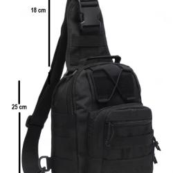 Sac tactique en bandouli&egrave;re oxford