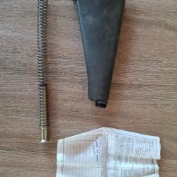 Crosse fixe M16A1 / M16A2 d'origine militaire US (Complet avec ressort et buffer)
