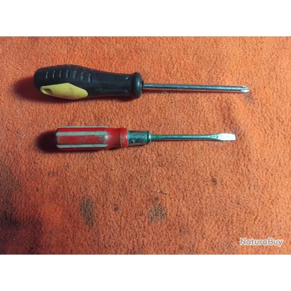 Tournevis plat et cruciforme p�se 101gr