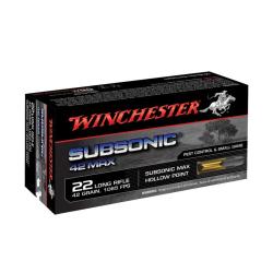 MUNITION ,22LR,SUBSONIC MAX,42gr,HP,50