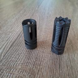 Cache-flammes Airsoft - Mod&egrave;le acier Inokatsu A2 & Mod&egrave;le tactique brise-vitre