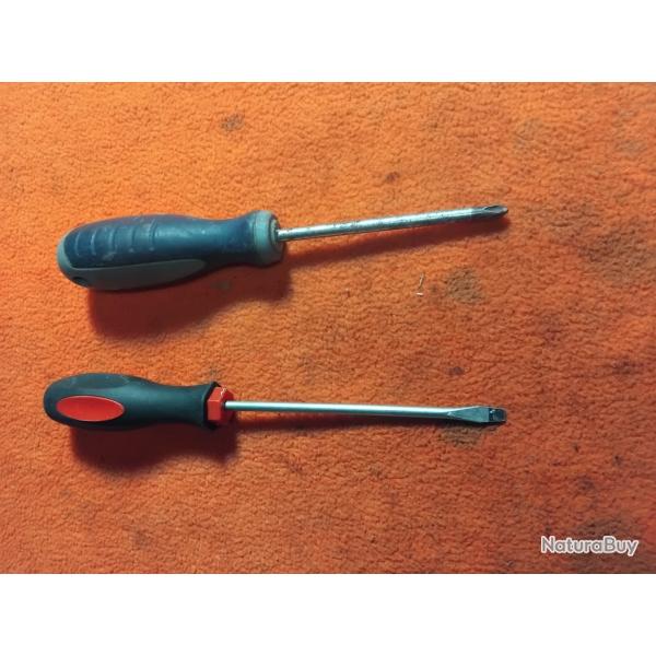 Tournevis plat et cruciforme p�se 163gr