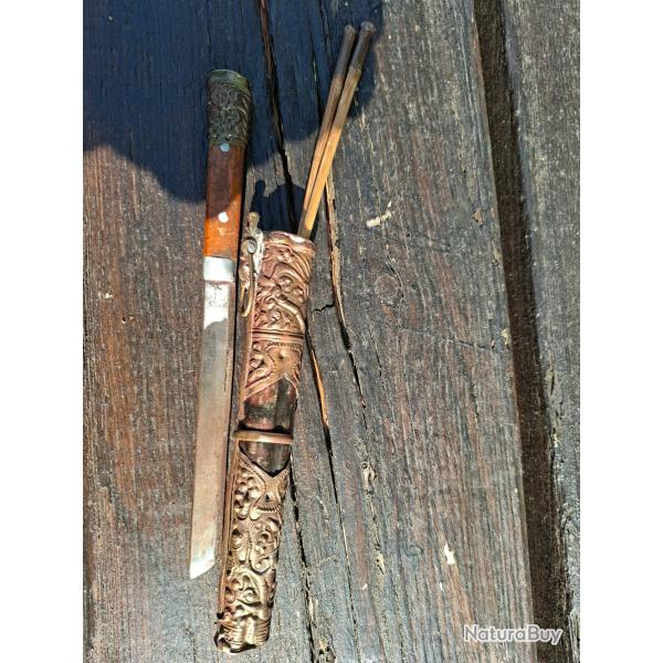 vend authentique couvert chinois fin 19e si�cle
