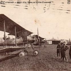 Carte postale ancienne Longvic Aviation Biplan - N&deg;8617