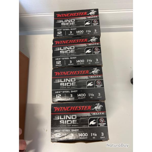 Lot de 100 cartouches Winchester Blind Side cal. 12