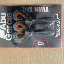 Lot Leurre Souple Abu Garcia Beast Twin Tail 17cm et 21 cm