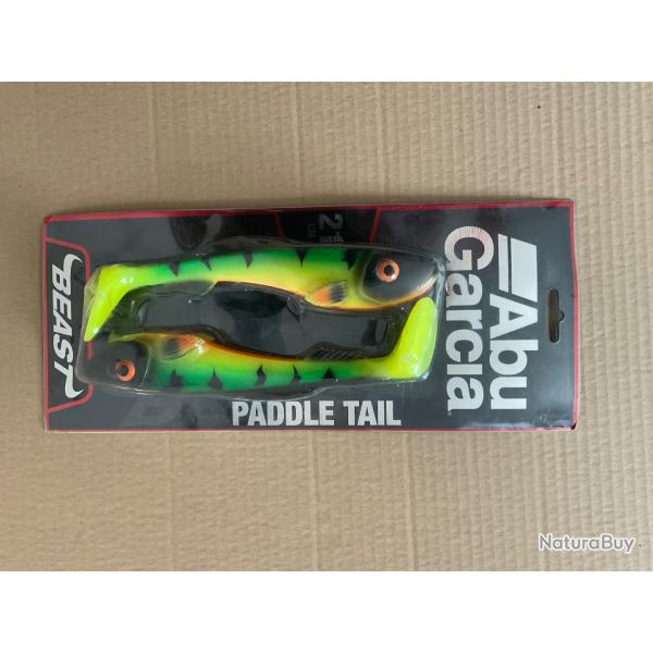 1 Lot Leurre Souple Abu Garcia Beast PADDLE TAIL  21 cm