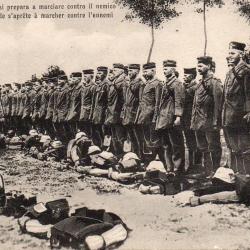 Carte postale de la Premi&egrave;re Guerre mondiale, infanterie allemande - N&deg;8627
