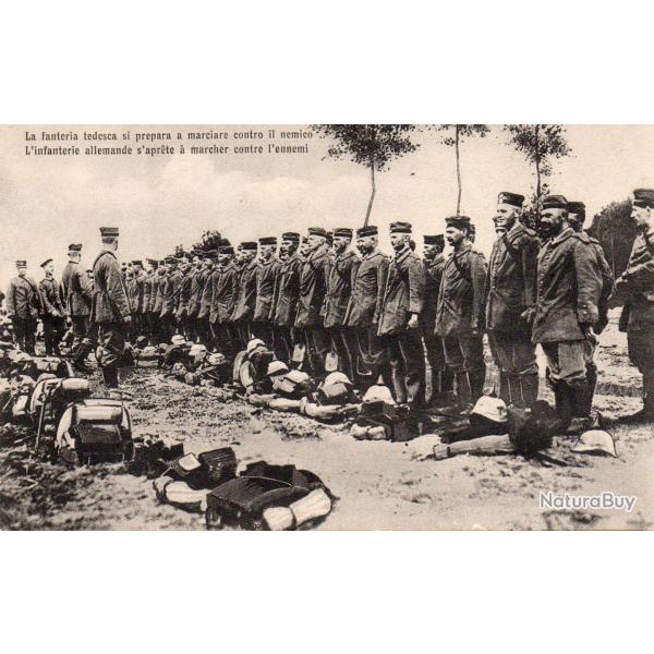 Carte postale de la Premi�re Guerre mondiale, infanterie allemande - N�8627