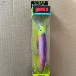 Lot de 2 RAPALA SALTWATER X-RAP 16 cm 77 gr