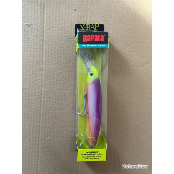 Lot de 2 RAPALA SALTWATER X-RAP 16 cm 77 gr
