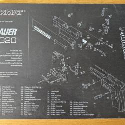 Tapis de d&eacute;montage et de nettoyage Sig Sauer P320 Tekmat