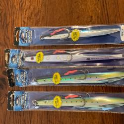 Lot de 4 jigs WILLIAMSON HIGH-TECH SPEED VERTICAL JIGGING 400 gr et 200 gr armes