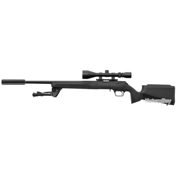 Pack Carabine � verrou - Retay - 2022 Sporter Black - .22 LR A + Lunette + Silencieux + Bipied