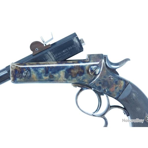 PISTOLET DE TIR PR�CISION TARGET MONOCOUP CALIBRE 22 ANNULAIRE / 5,5MM ERNEST WILMART LI�GE TYPE STE