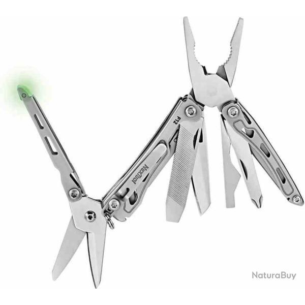 Pince Multifonction Nextool Mini Flagship F12 Lame Acier 8Cr14MoV Manche Acier NTL20410