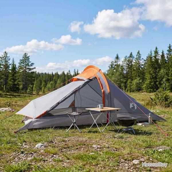 Tente de randonn�e Gris et orange 2 personnes