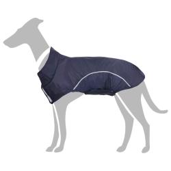 Imperm&eacute;able pour chien avec bandes r&eacute;fl&eacute;chissantes polyester bleu marine taille L